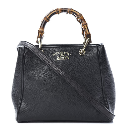 Gucci Cellarius Calfskin Mini Bamboo Shopper Tote Black 1 of 10