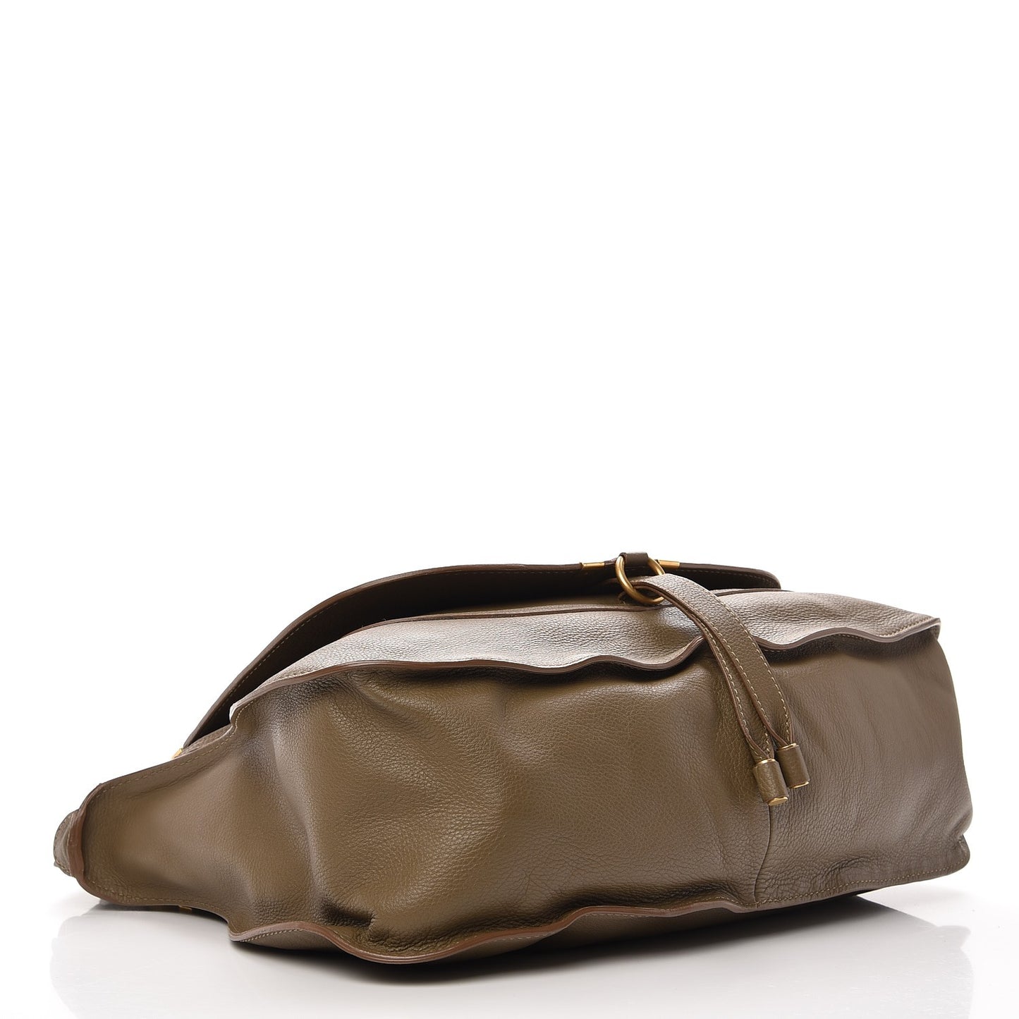 Calfskin Large Marcie Satchel Anchor Grey