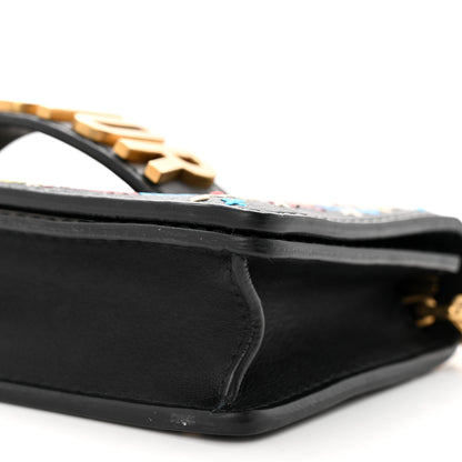 Christian Dior Calfskin Stitched Mini J'Adior Chain Flap Bag Black Multicolor 10 of 10