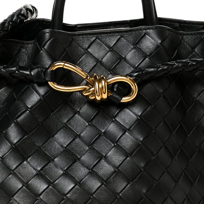 Bottega Veneta Nappa Intrecciato Medium Andiamo Shoulder Bag Black 7 of 9