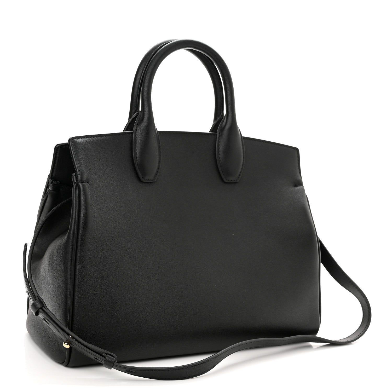 Salvatore Ferragamo Calfskin Medium Studio Bag Black 3 of 11