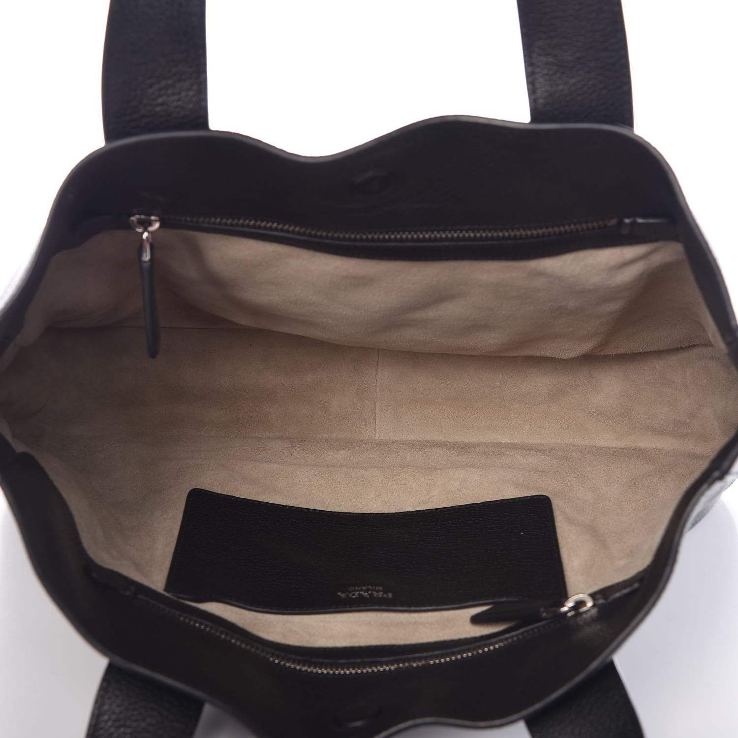 Prada Vitello Daino Tote Black 5 of 11