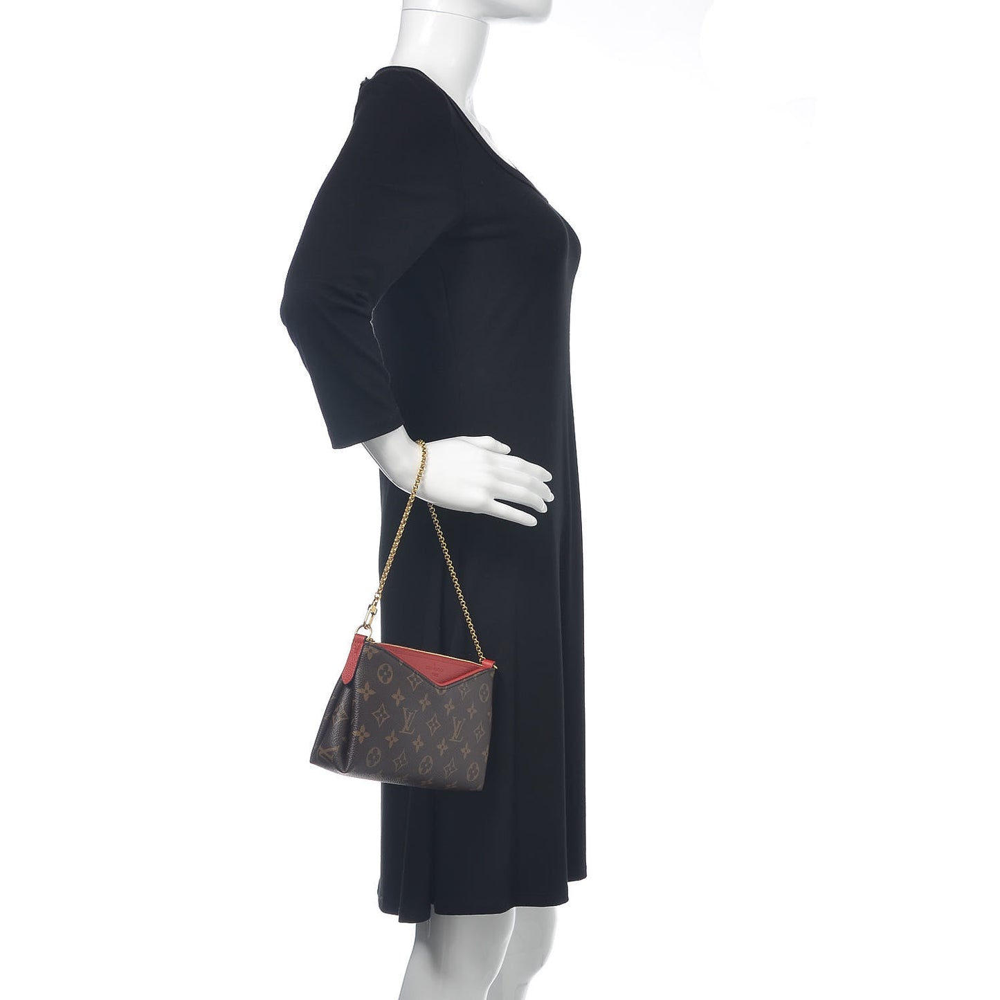 Monogram Pallas Clutch Cherry