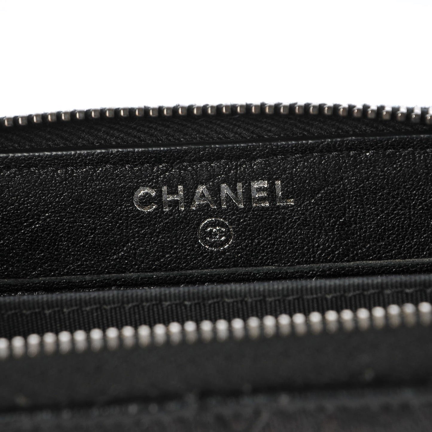 Crumpled Lambskin Studded Paris Dallas Zip Around Wallet Black