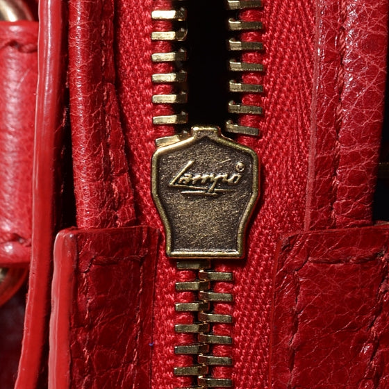 Agneau Giant 12 Rose Gold Hardware City Rouge Coquelicot