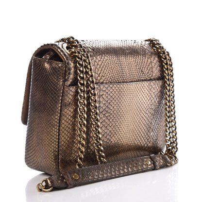 Chanel Python CC Square Flap Bronze 3 of 13