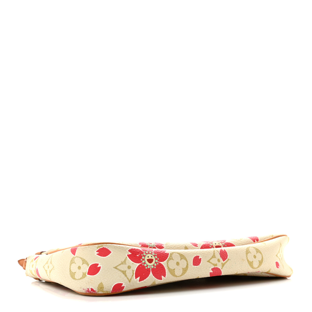 Louis Vuitton Monogram Cherry Blossom Pochette Accessories Red 4 of 14