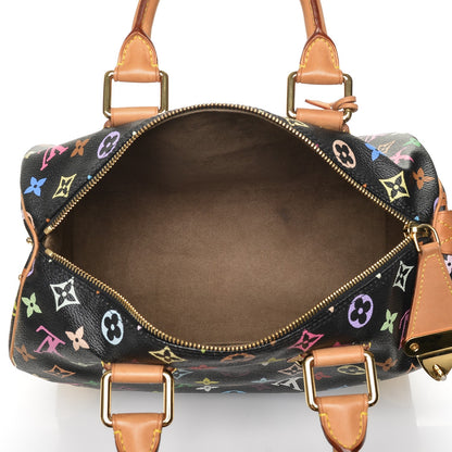 Louis Vuitton Monogram Multicolor Speedy 30 Black 5 of 6