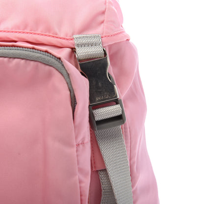 Prada Nylon Vela Double Buckle Backpack Pink 9 of 11