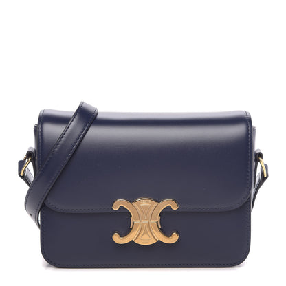 Celine Shiny Calfskin Teen Triomphe Dark Blue 1 of 9