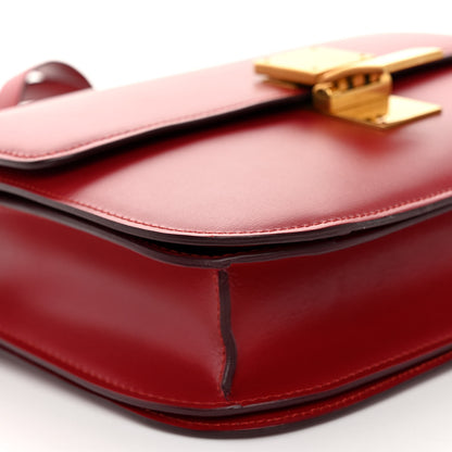 Celine Box Calfskin Medium Classic Box Flap Bag Red 9 of 13