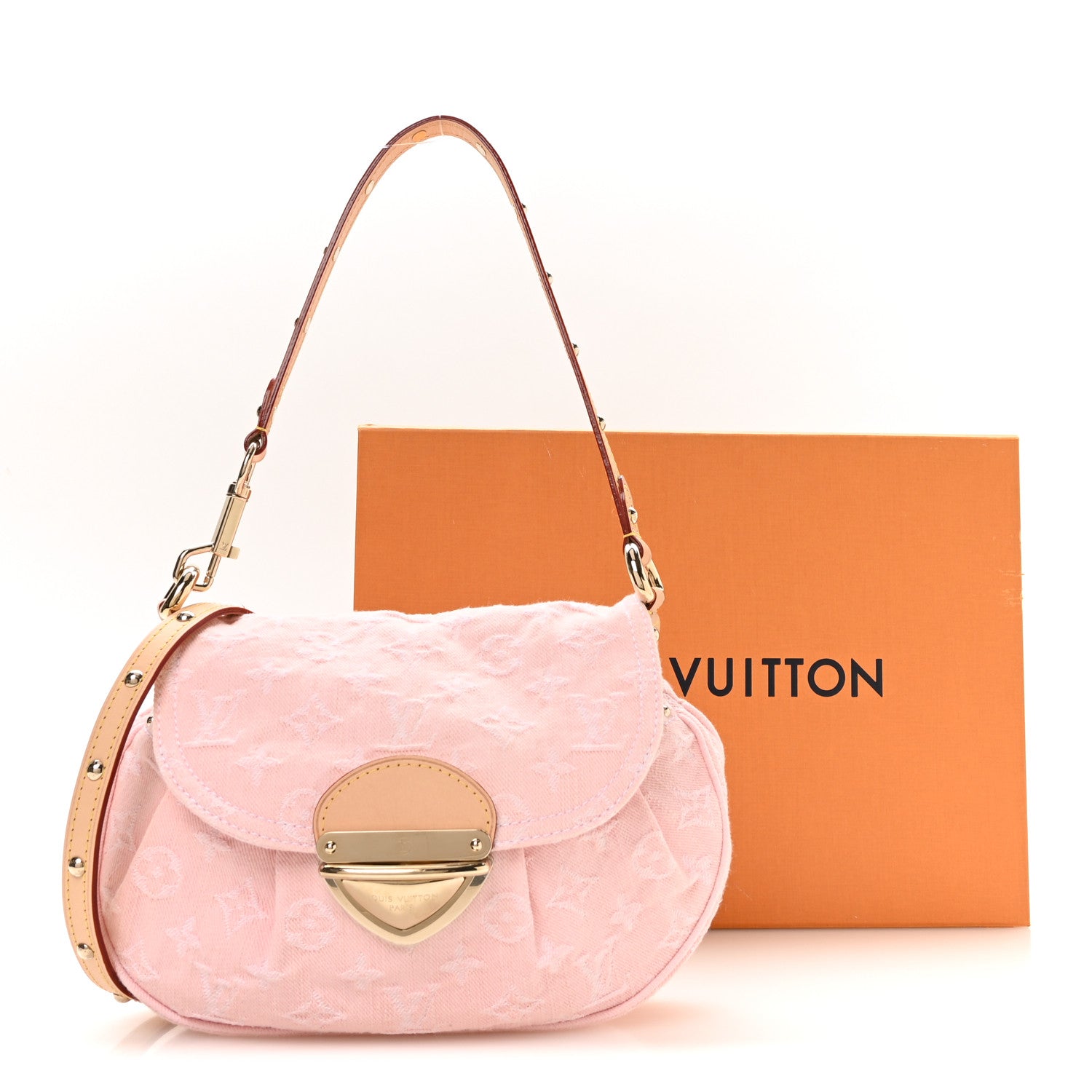 Louis Vuitton Monogram Denim Sunset Washed Pink 9 of 9