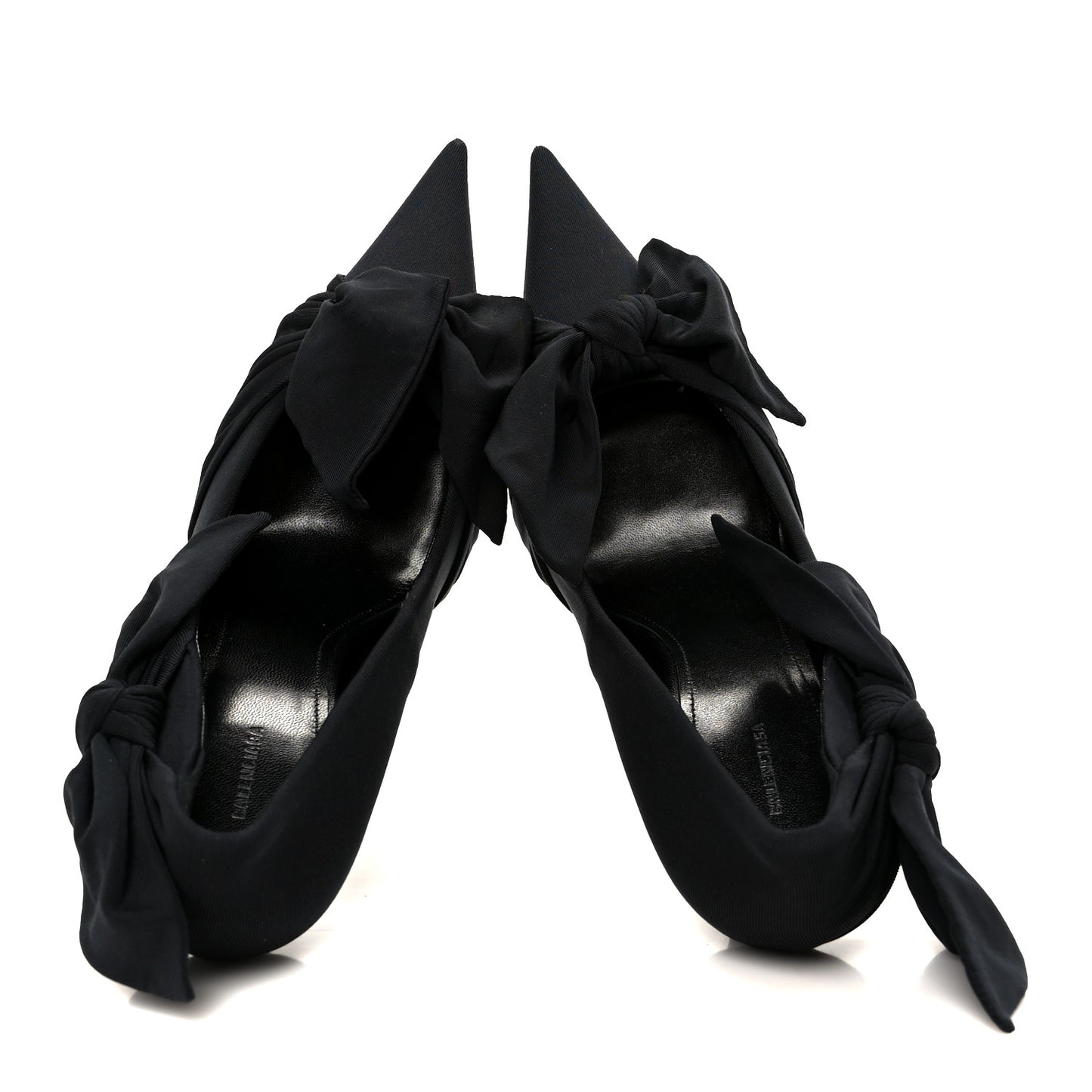 Stretch Cupro Nylon Jersey Knife Knot 110mm Pumps 39 Black