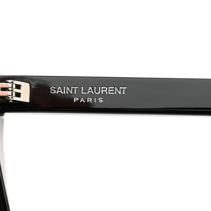 Saint Laurent Acetate Flat Top Sunglasses SL1 Black 6 of 8