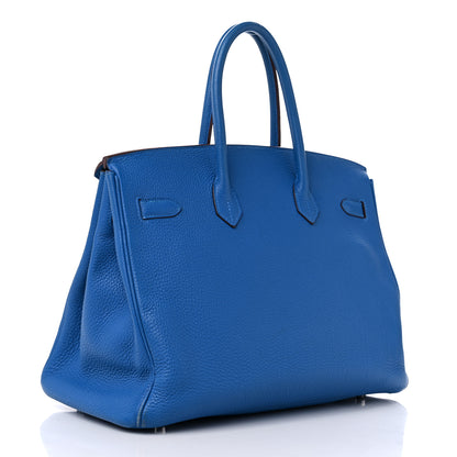 Hermes Togo BIRKIN 35 Mykonos 3 of 22