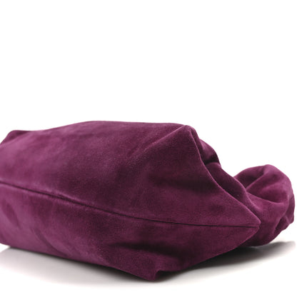 Khaite Suede Calfskin Beatrice Small Hobo Mulberry 9 of 9