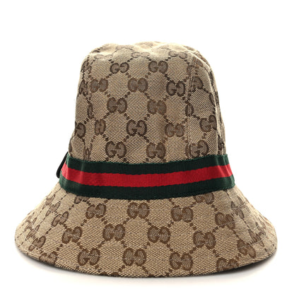 Gucci Monogram Web Bucket Hat XS Brown 5 of 8