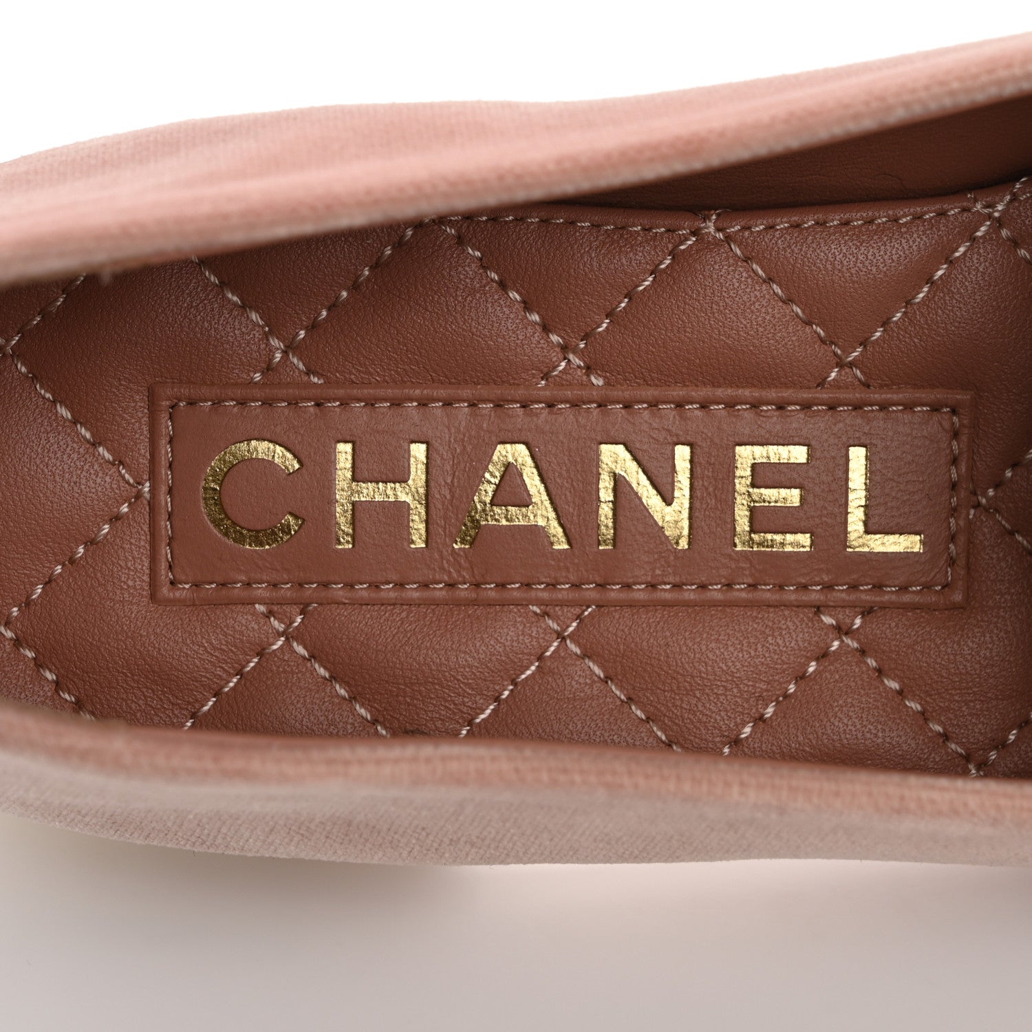 Chanel Velvet CC Moccasin Loafers 37 Light Pink 7 of 10