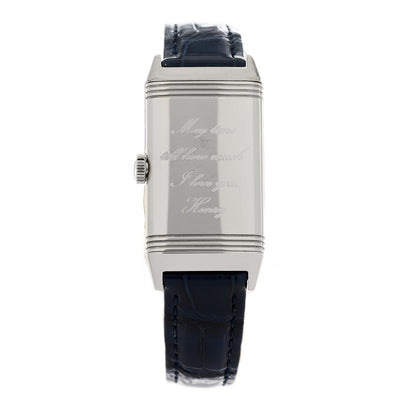 Jaeger-LeCoultre Stainless Steel Alligator Diamond 20mm Reverso One MonoFace Quartz Watch Q3288420 2 of 7