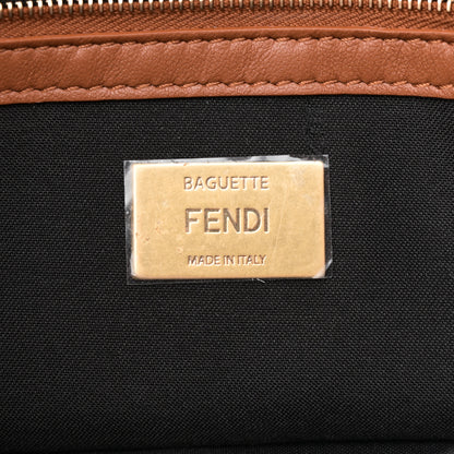 Fendi Nappa FF 1974 Embossed Baguette Brandy 6 of 9