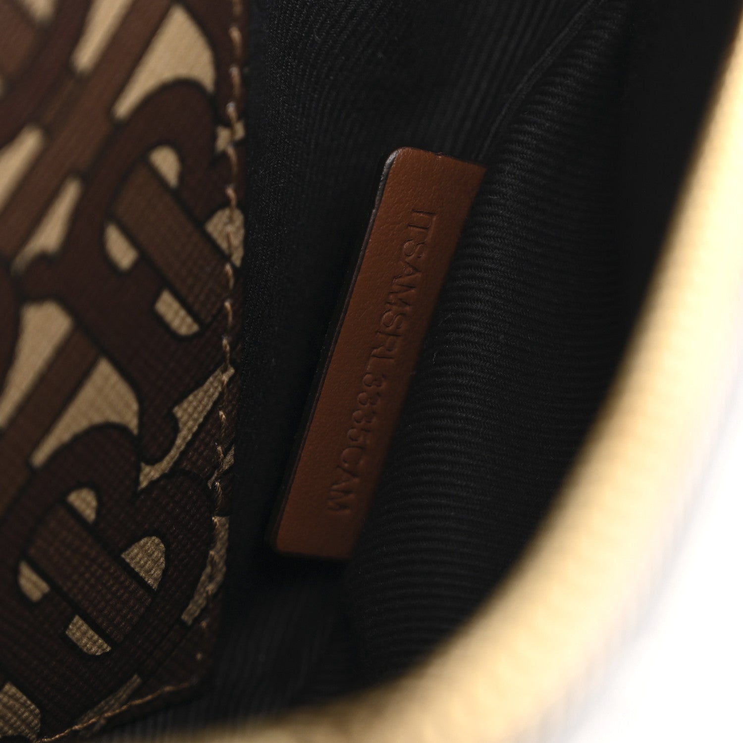 Burberry E-Canvas Monogram Stripe Medium Sonny Bum Bag Bridle Brown 7 of 11