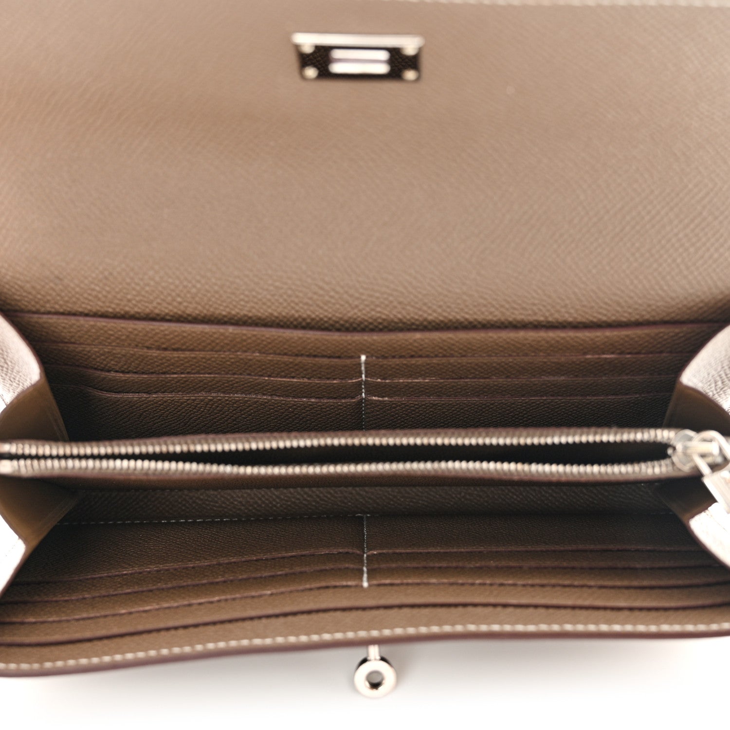 Hermes Epsom Kelly Longue Wallet Etoupe 5 of 9