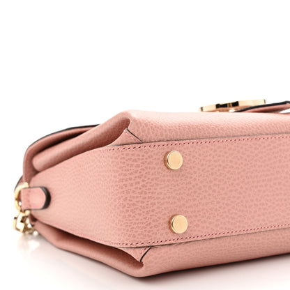 Gucci Dollar Calfskin Interlocking G Top Handle Shoulder Bag Soft Pink 9 of 13