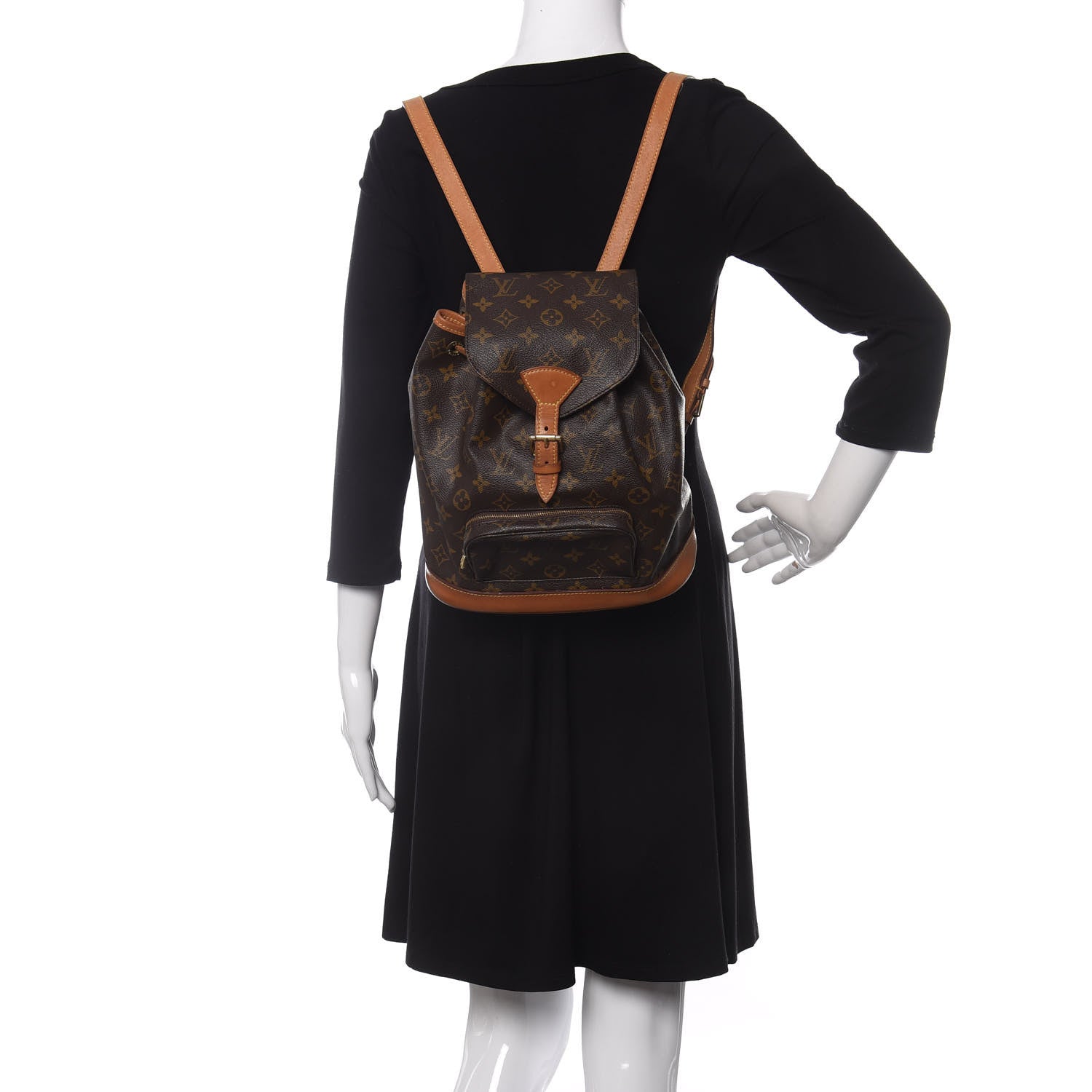 Louis Vuitton Monogram Montsouris MM Backpack 2 of 9