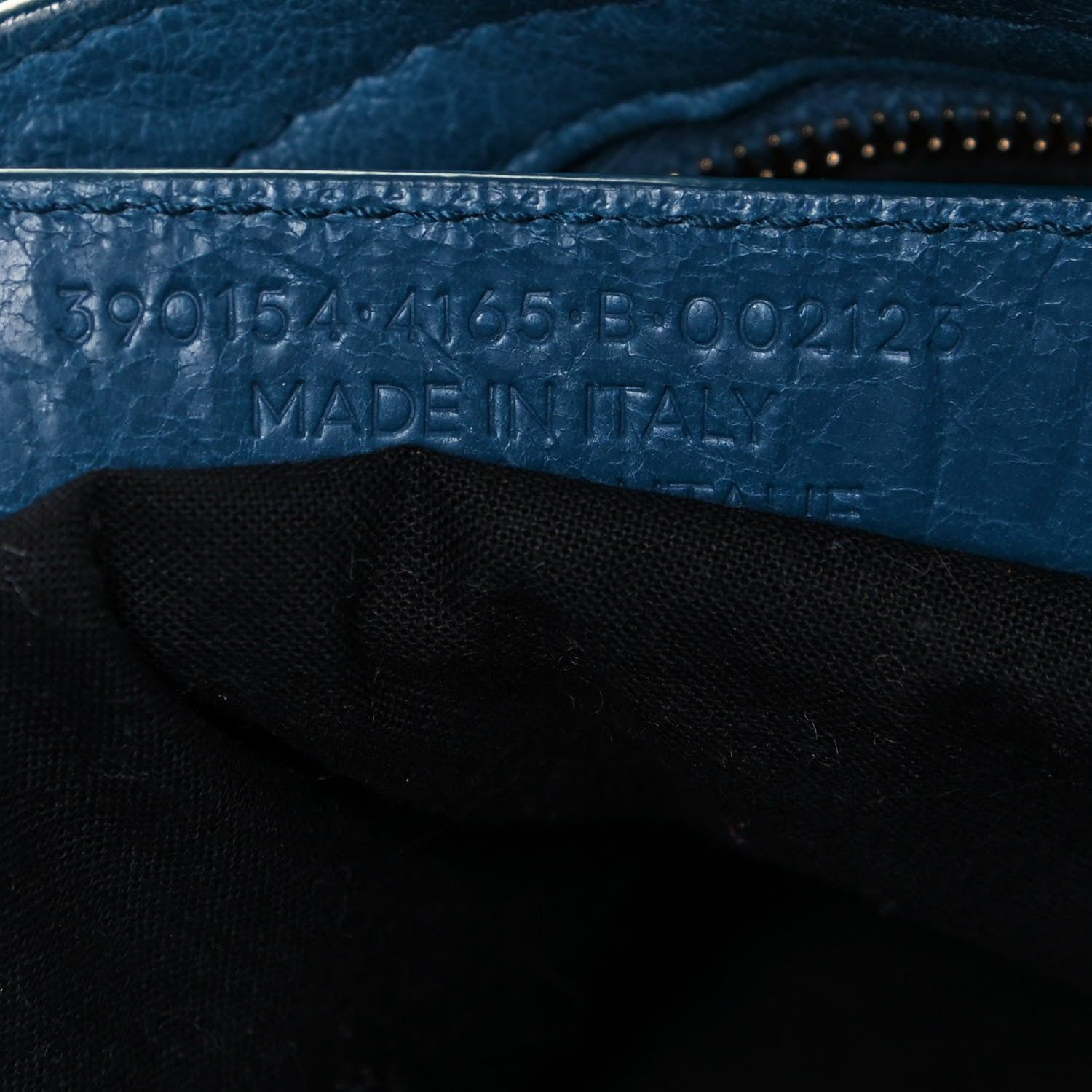 Balenciaga Agneau Arena Gold Hardware Metallic Edge City Bleu Abysse 7 of 13