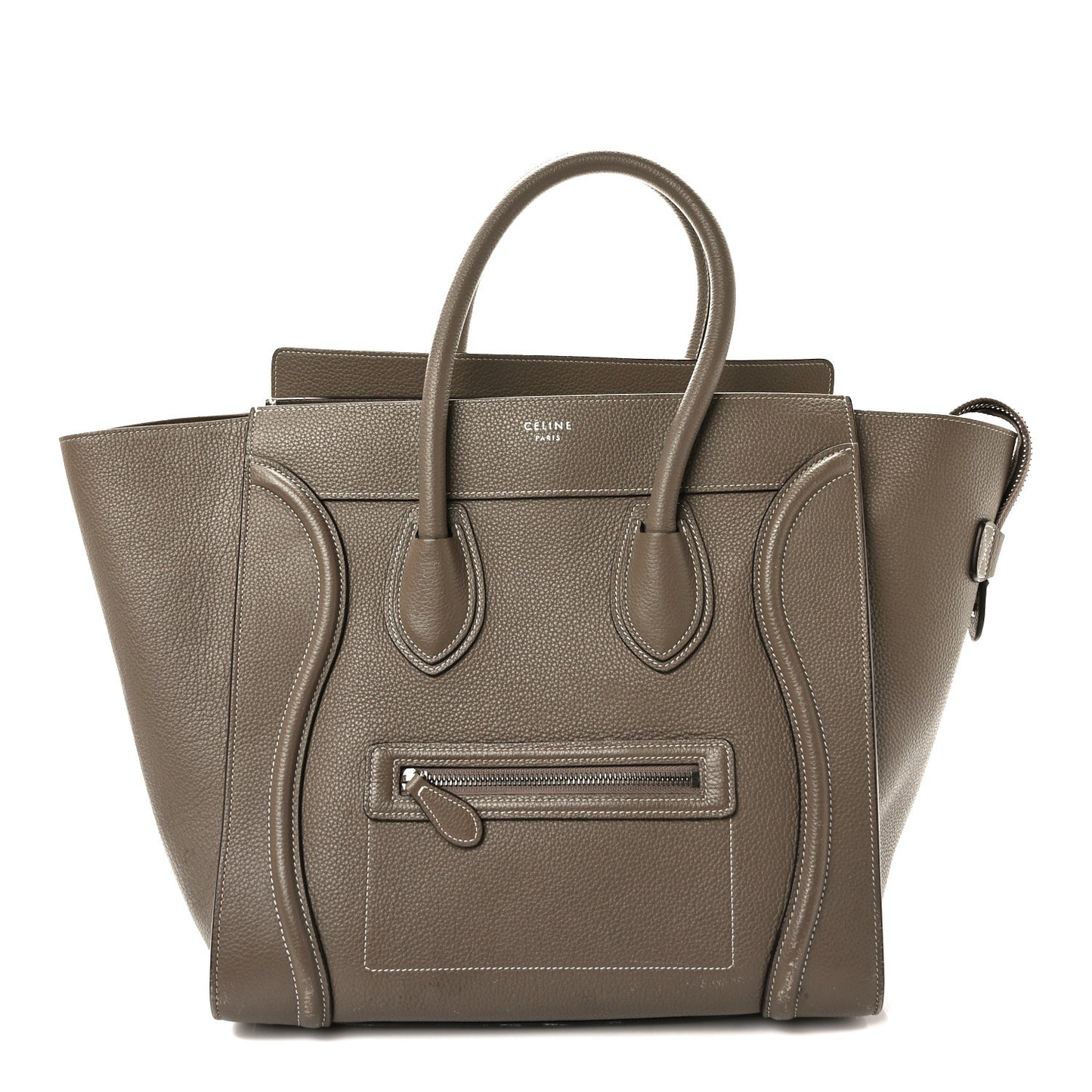 Drummed Calfskin Mini Luggage Souris