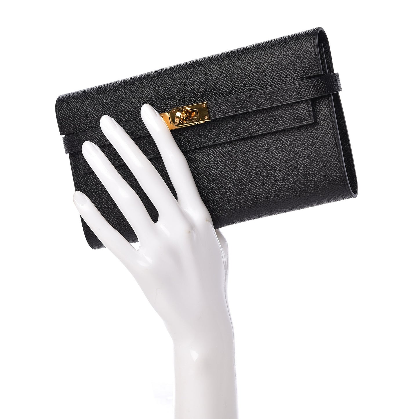 Epsom Kelly Longue Wallet Black