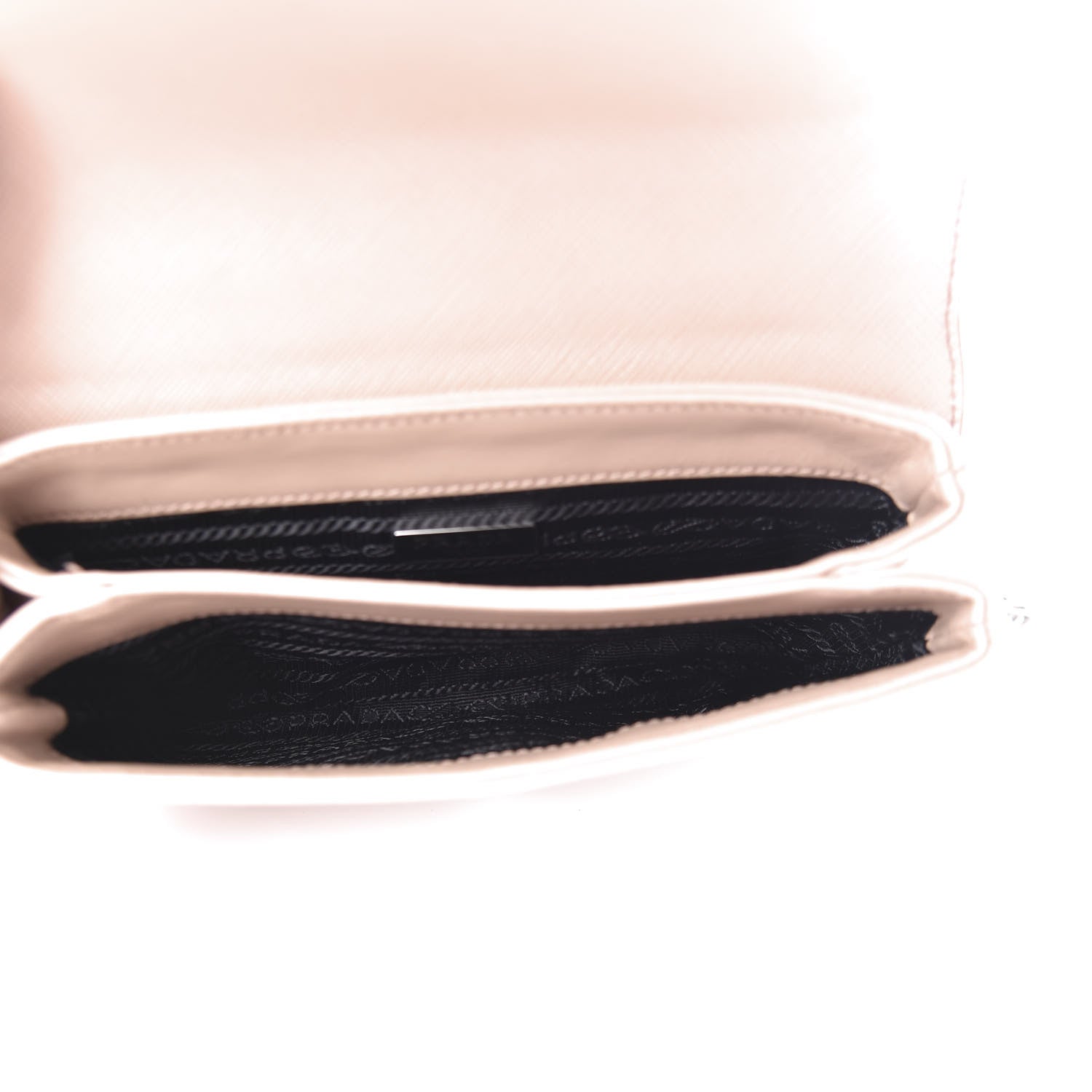 Prada Saffiano Soft Calfskin Chain Crossbody Bag Cipria 5 of 10