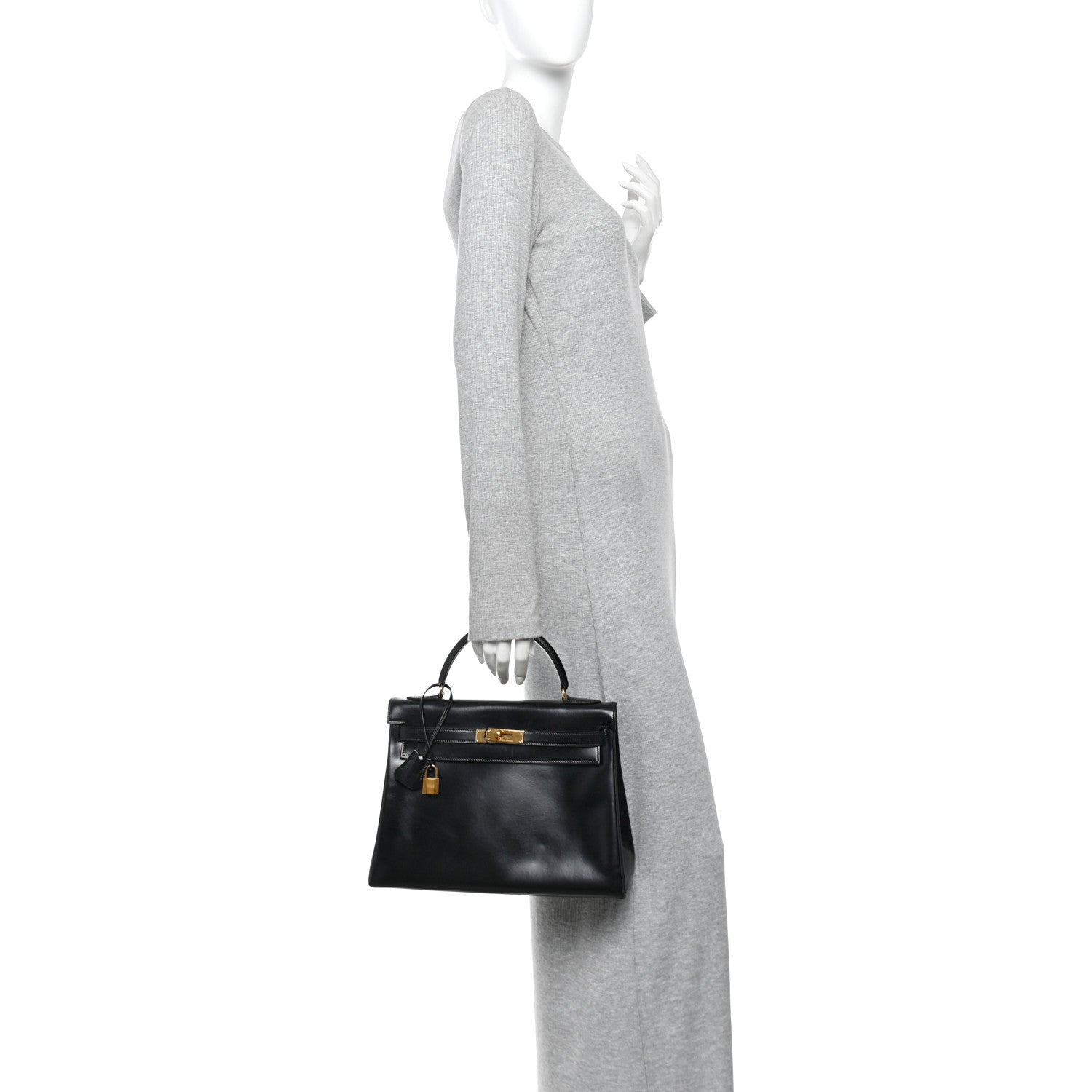 Hermes Box Kelly Retourne 32 Black 2 of 10