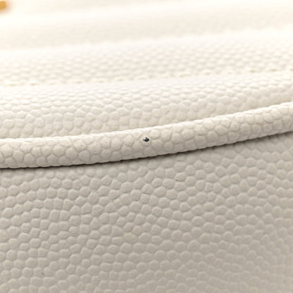 Saint Laurent Grain De Poudre Matelasse Chevron Quilted Round Vinyle Camera Bag Crema Soft 11 of 14