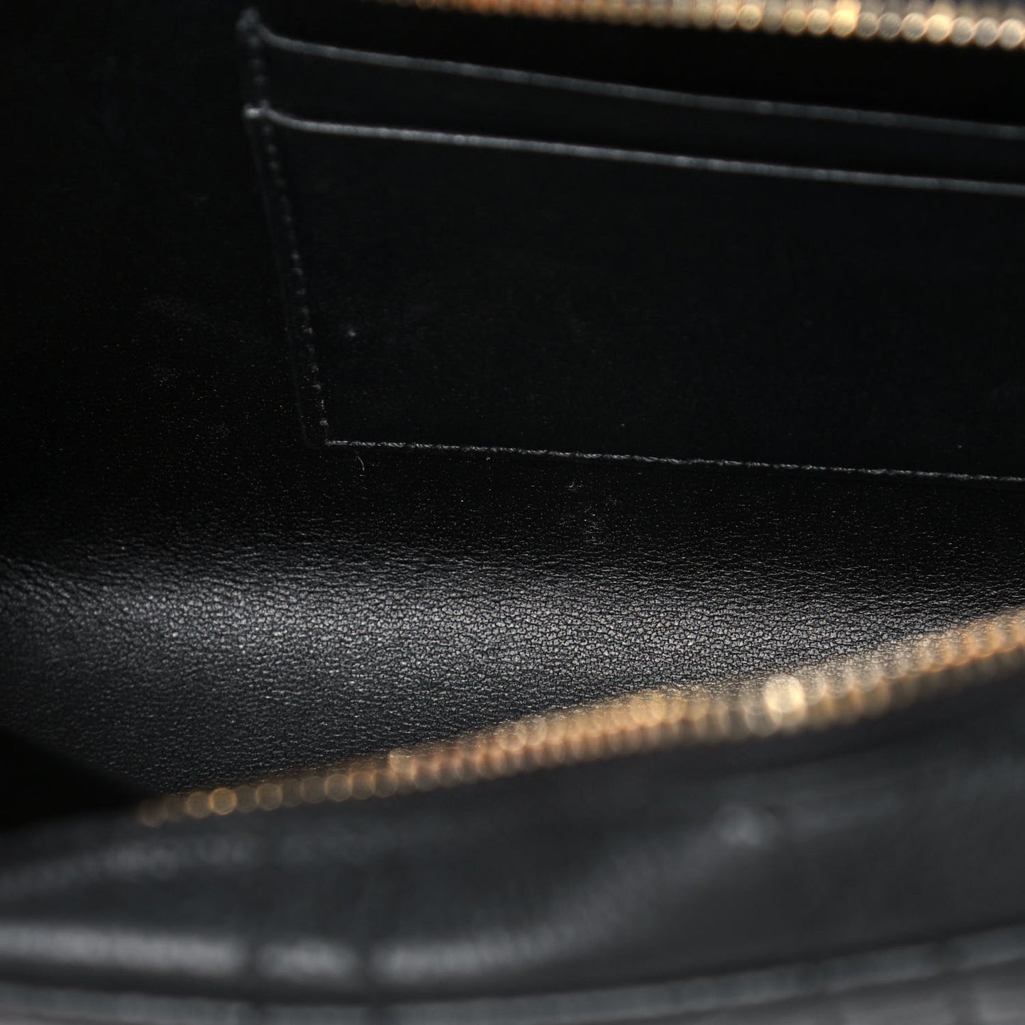 Supple Calfskin Caro Double Pouch Black
