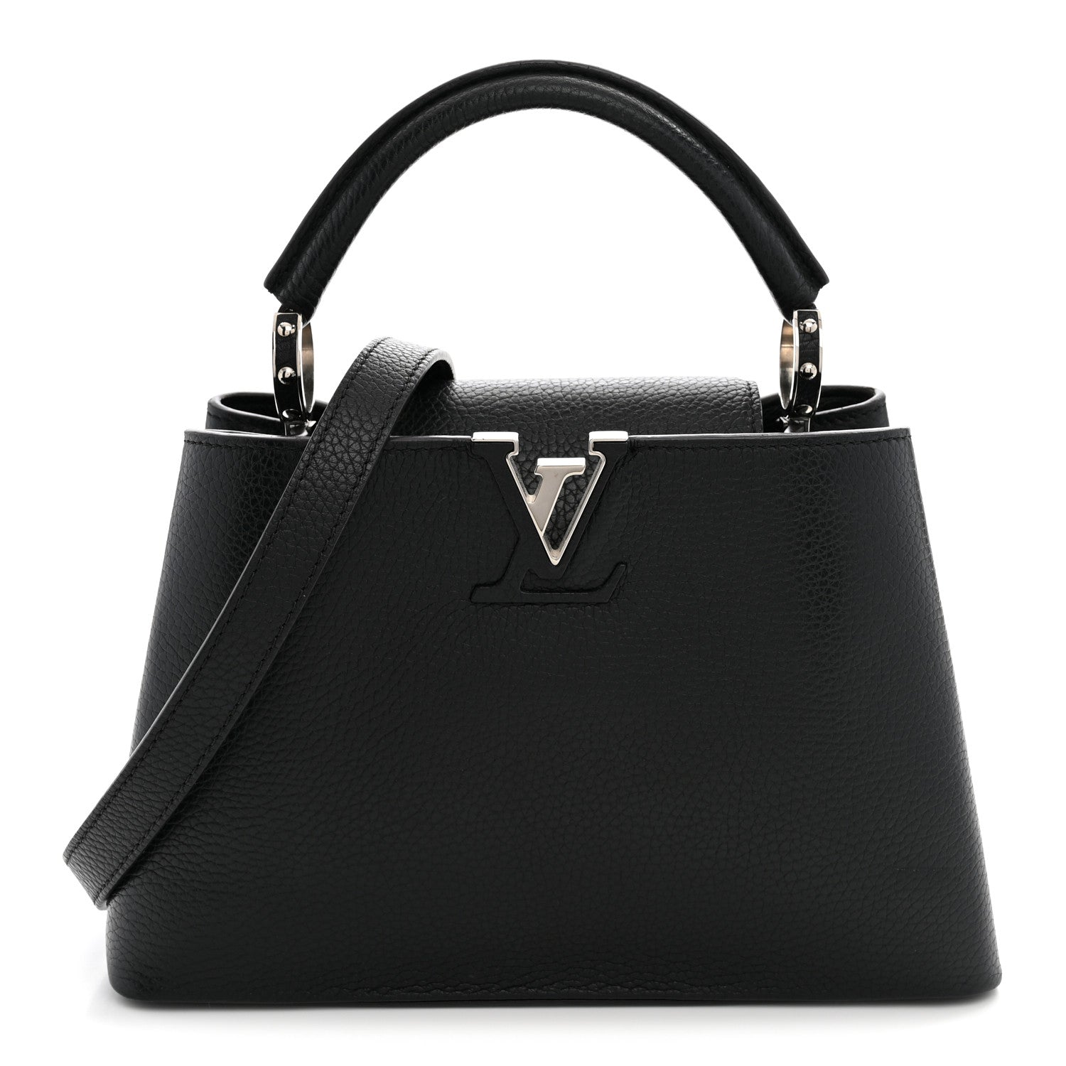Louis Vuitton Taurillon Capucines BB Black 1 of 10