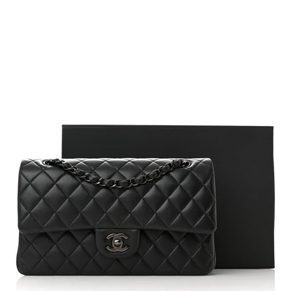 Chanel Lambskin Quilted Medium Double Flap So Black 11 of 11