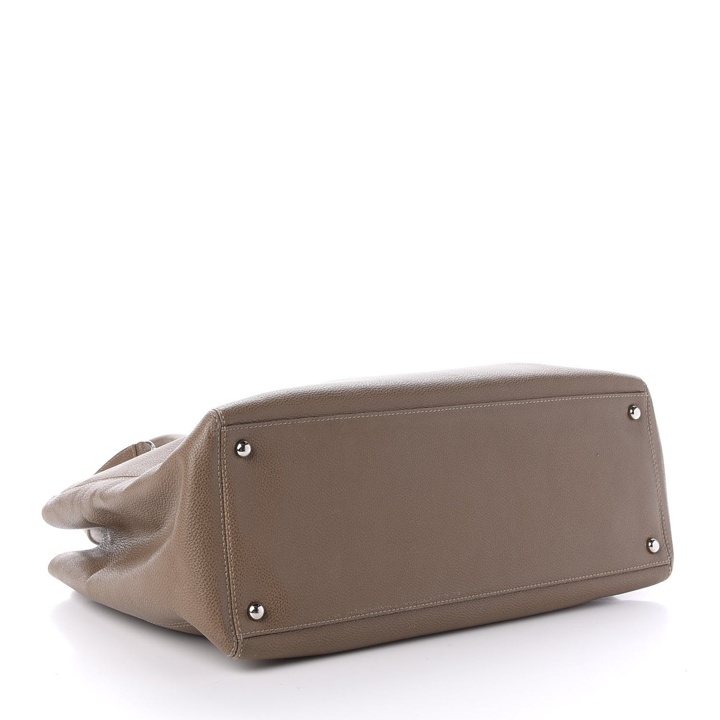 Calfskin Cerf Executive Shopper Tote Beige