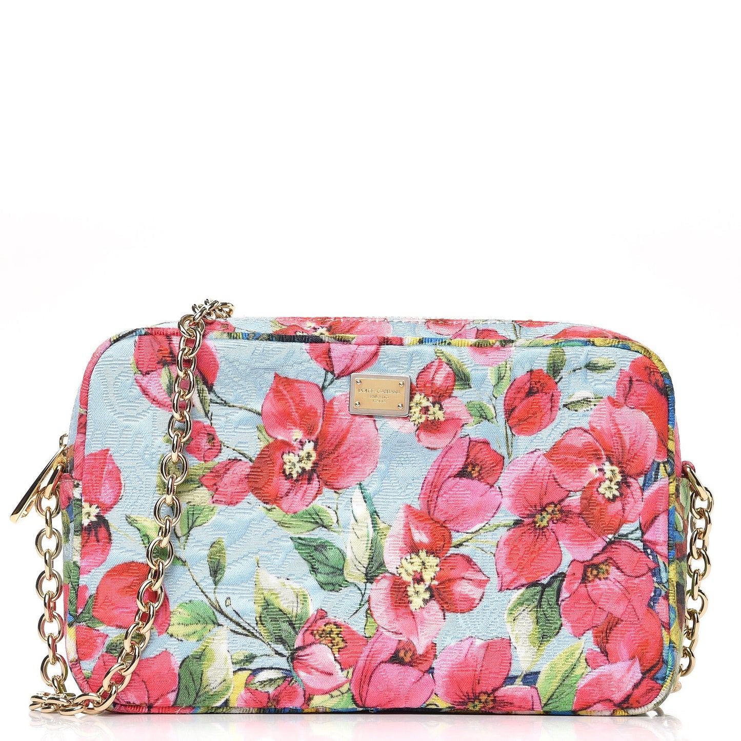 Brocade Floral Glam Crossbody Camera Bag Multicolor