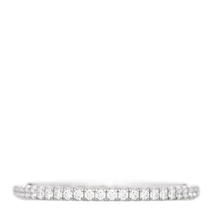 Cartier 18K White Gold Diamond 1.5mm Etincelle de Cartier Wedding Band Ring 57 8 1 of 5