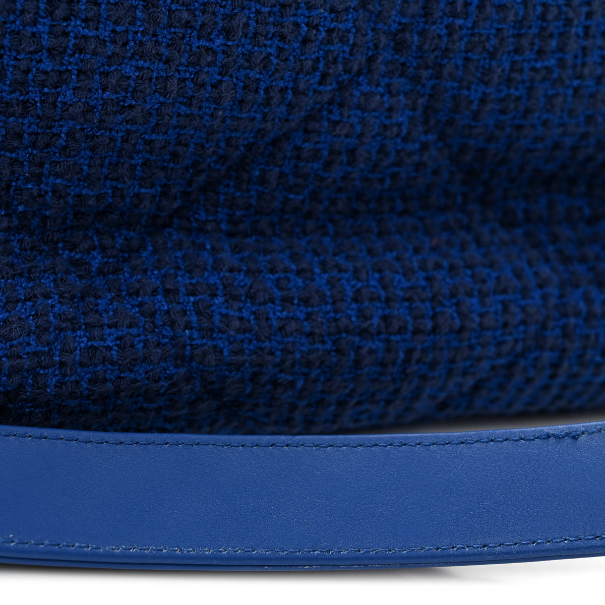 Chanel Tweed Quilted Large Chanel 19 Flap Blue 13 of 13