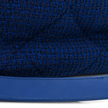 Chanel Tweed Quilted Large Chanel 19 Flap Blue 13 of 13