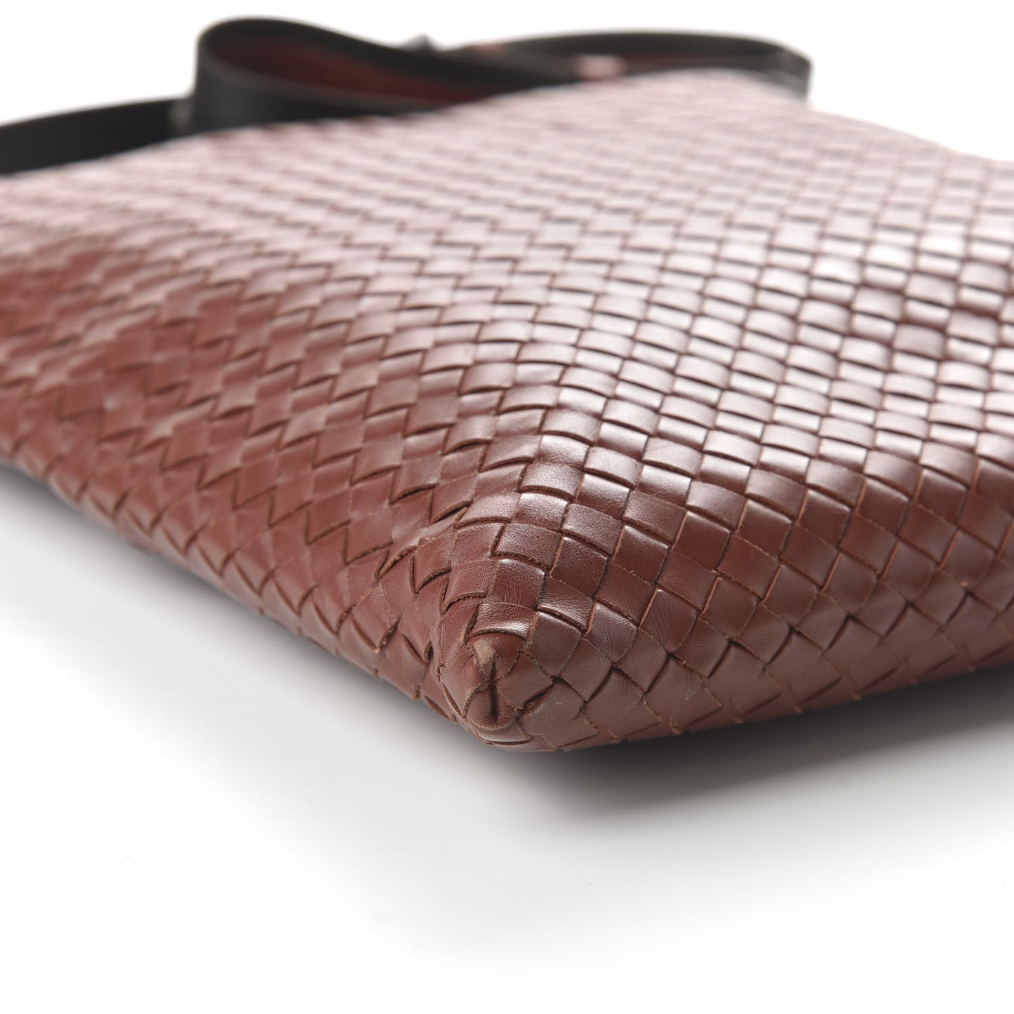 Nappa Intrecciato VN Crossbody Messenger Bag Brique