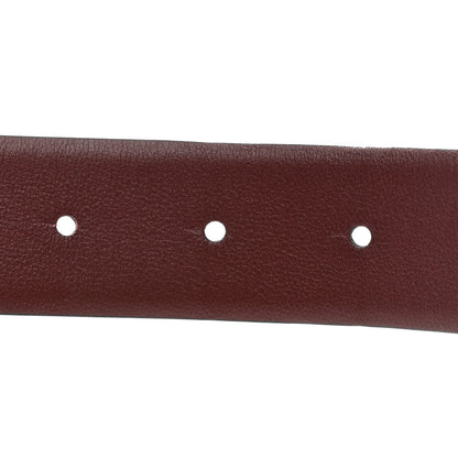 Chanel Calfskin CC Reversible Belt 80 32 Black Burgundy 6 of 7