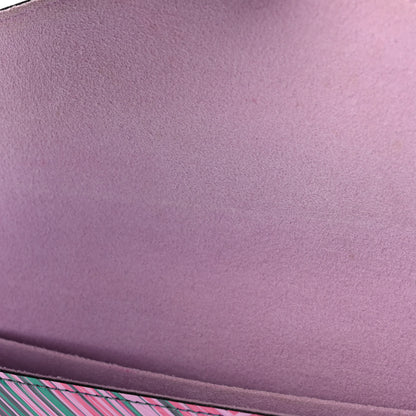 Louis Vuitton Epi Tropical Pochette Felicie Blue Rose 17 of 18