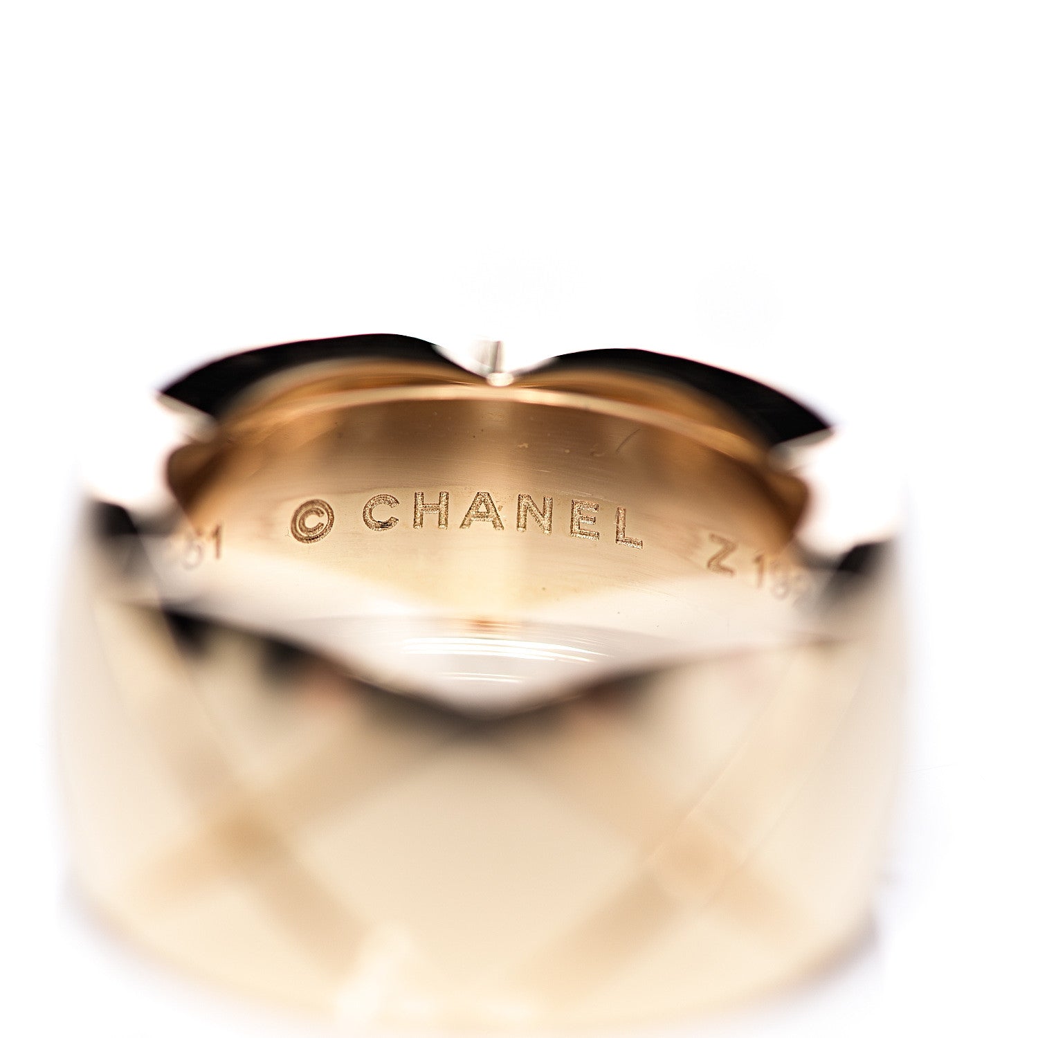 Chanel 18K Yellow Gold Medium Coco Crush Ring 51 5.75 4 of 7
