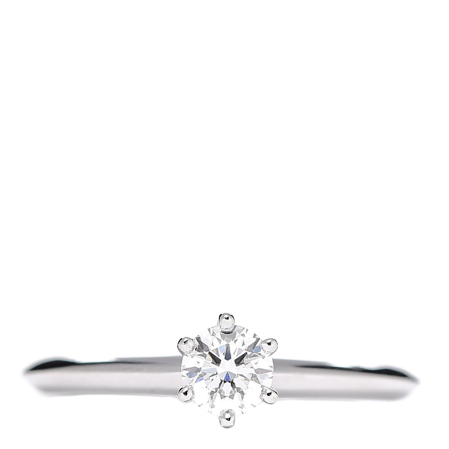 Platinum Diamond .34ct Solitaire Engagement Ring 51 5.75