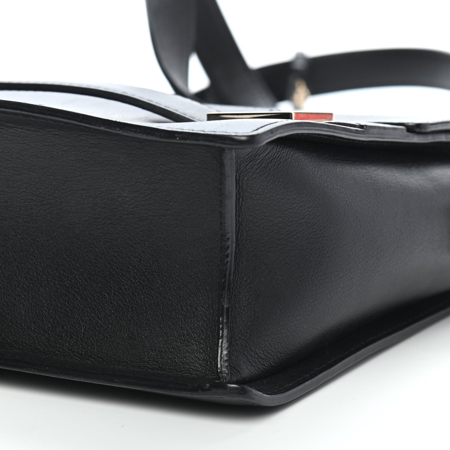 Delvaux Supple Calfskin PM Madame Shoulder Bag Black 9 of 10