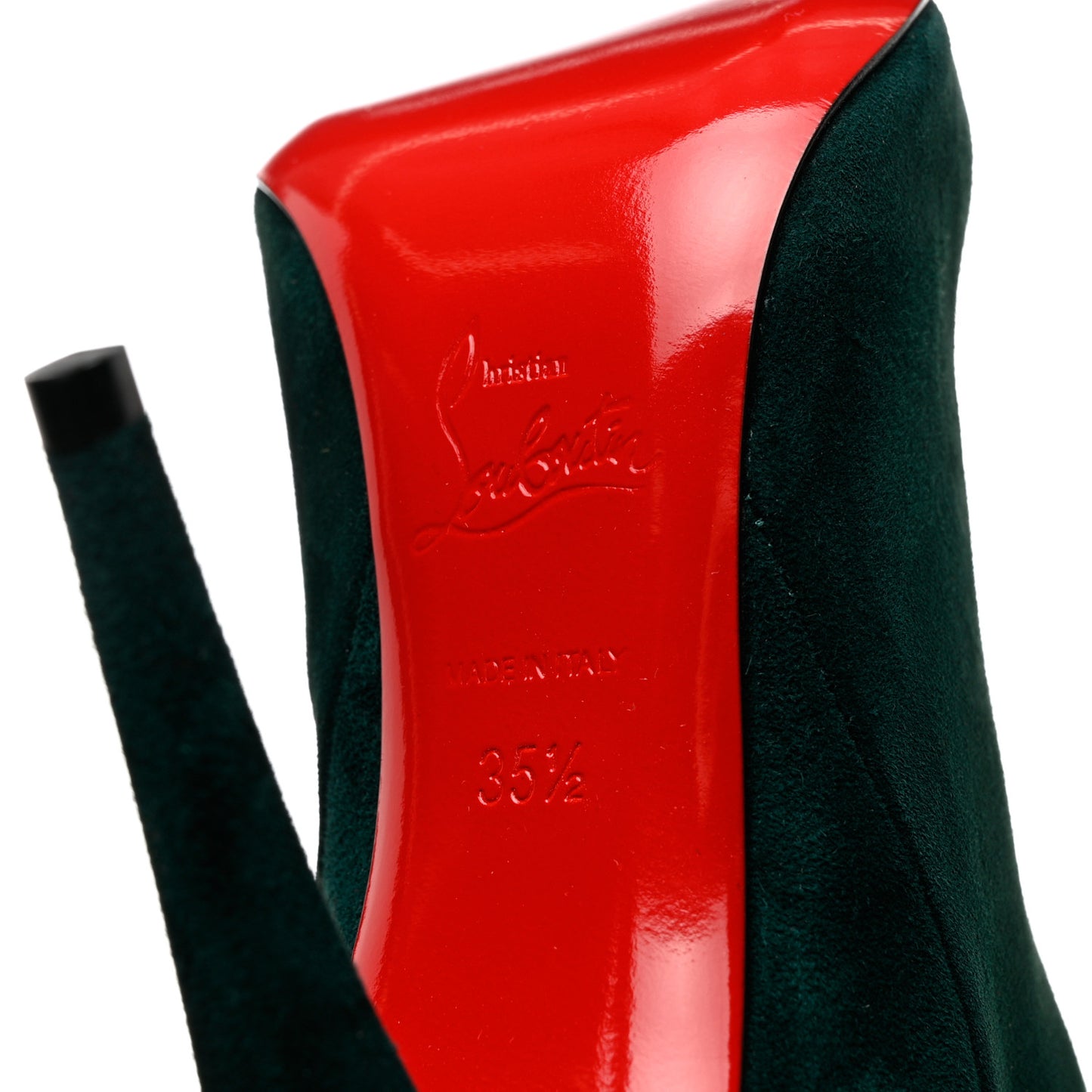 Veau Velours Astrilarge 100 Booties 35.5 Green