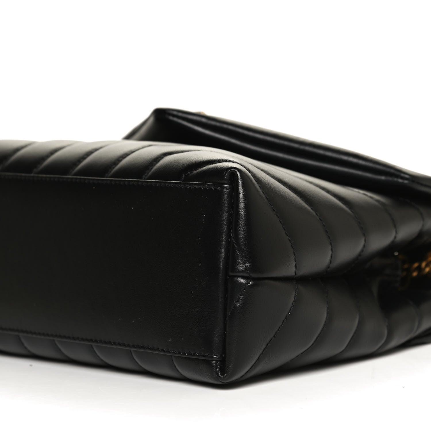 Saint Laurent Calfskin Y Quilted Monogram Small Loulou Chain Satchel Black 12 of 12